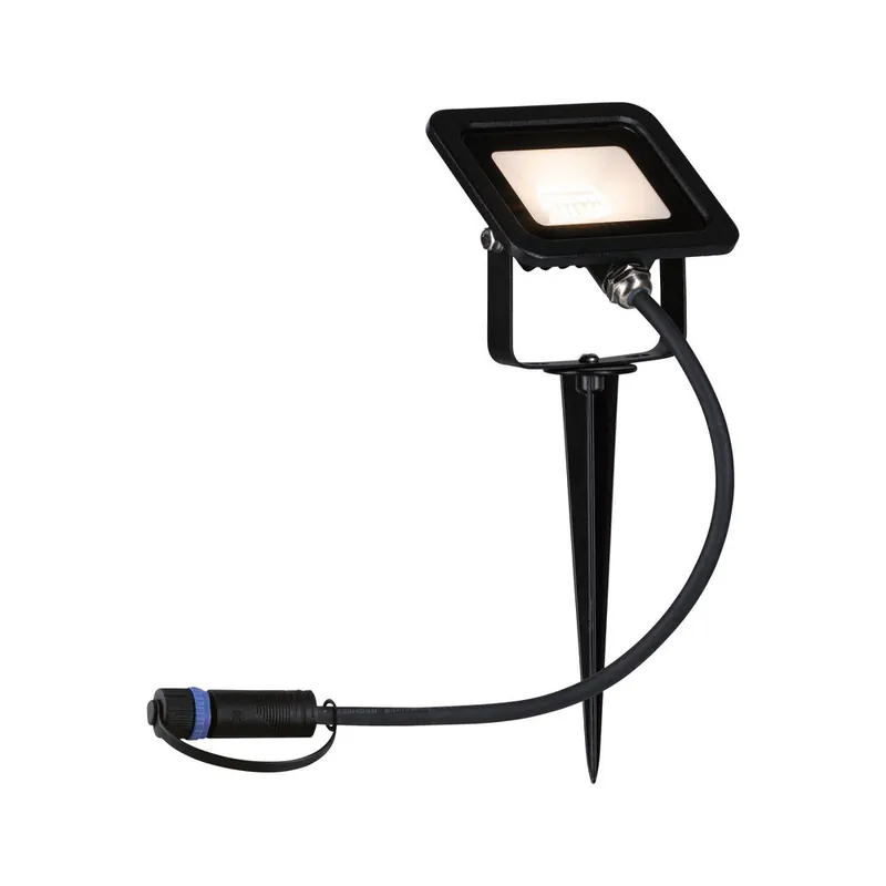 Prix Promo Spot LED extérieur blanc chaud IP65 6,8W 580 lumens 24V - Flood Plug & Shine PAULMANN