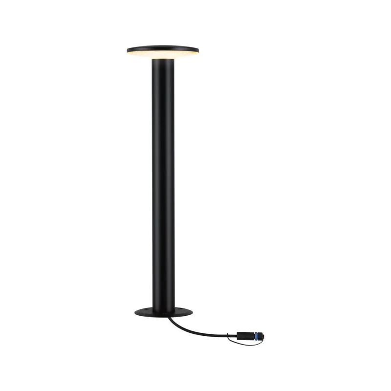 Seulement Aujourd'hui Borne extérieur LED 50cm Plug & Shine noir IP44 380 lumens blanc chaud - PAULMANN