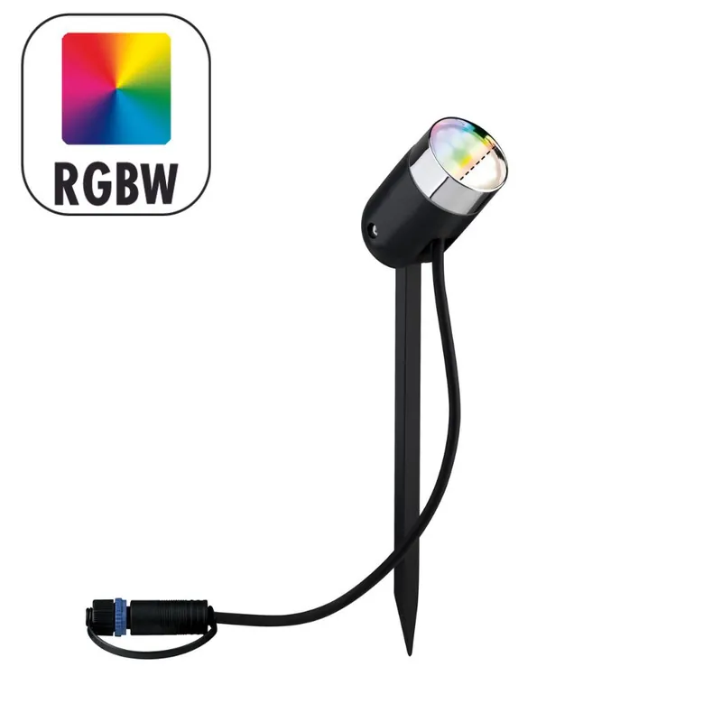 Soldes Spot LED extérieur RGBW multicolore IP65 4W 170 lumens 24V - Pike Plug & Shine PAULMANN