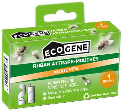 Acheter En Ligne Ruban attrape-mouches ECOGENE - 4 pièces