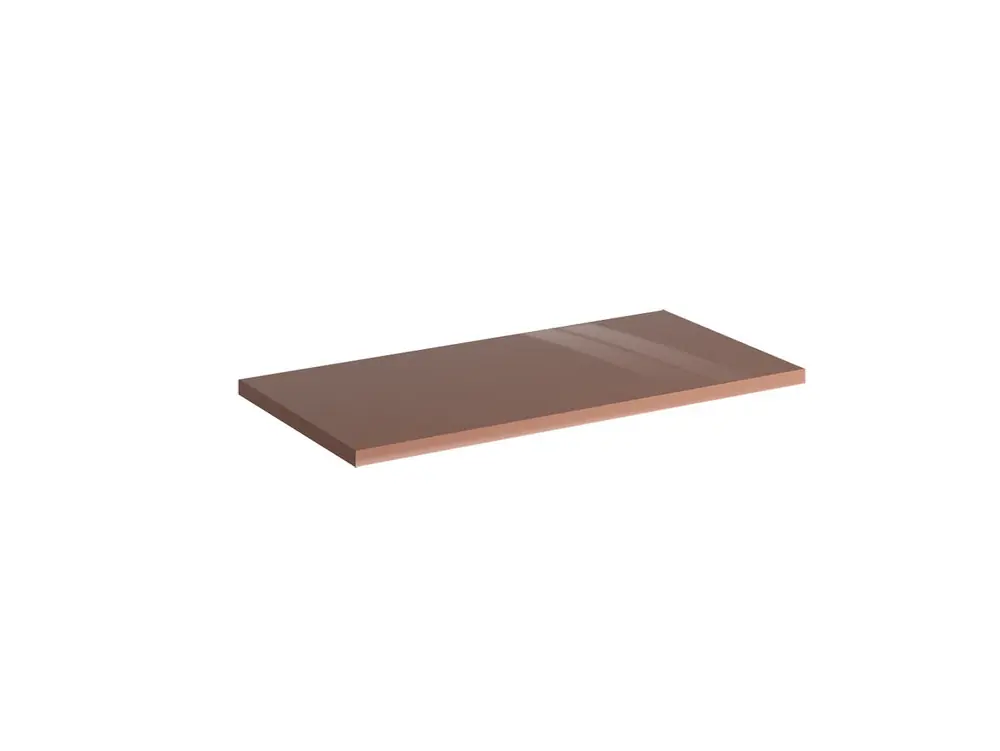 Tablette décorative Glossy terracotta brillant 60 x 30 cm OFITRES Solde