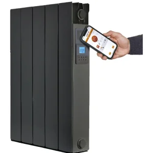 Radiateur à inertie sèche Volupta Gris 2000W UNIV‘R CHAUFFAGE Remise