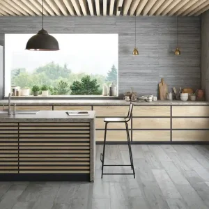 Carrelage sol et mur STUDIO gris ép 9 mm 32 x 62,5 cm paquet 1 m² CERAM INDUSTRIE Nouvel Arrivage