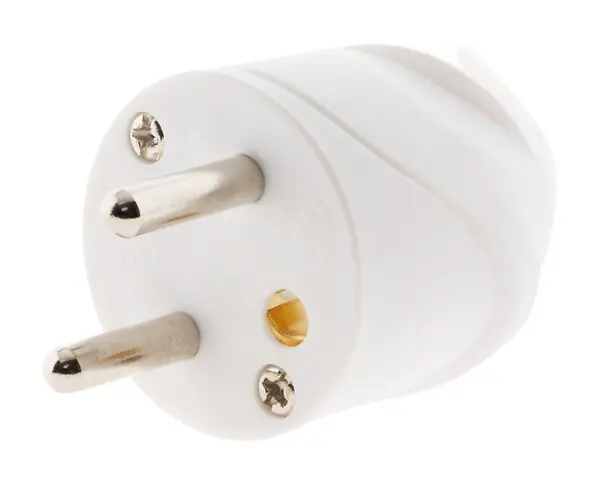 Promotion Saisonnière Fiche mâle coudée - Blanc - 16A ZENITECH