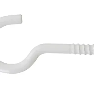 Achetez Aujourd'hui Crochets à vis plastifiés blancs 5 x 40 mm par 2 VYNEX