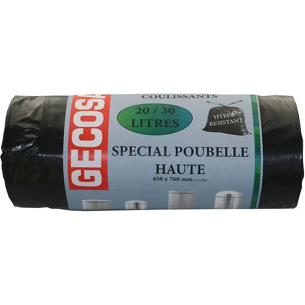Sacs poubelle - 20/30 L - Lot de 15 GECOSAC Nouvelle Collection