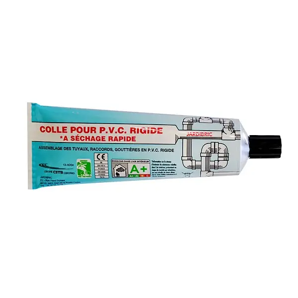 Colle PVC 125ml - Tube et raccords - Séchage rapide JARDIBRIC Soldes