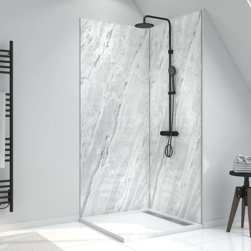 Panneau mural de douche pierre Artic Storm 90 x 210 cm AURLANE Authentique