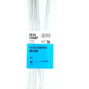 Vis charpente tête fraisée Torx 8 x 300 mm par 4 DESA Bon Plan