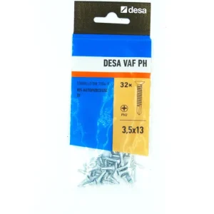 Vis autoforeuses tête fraisée PH 3.5 x 13 par 32 DESA Prix Bas