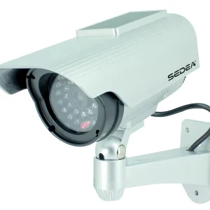 Offre Du Jour Caméra de surveillance factice avec panneau solaire extérieure SEDEA