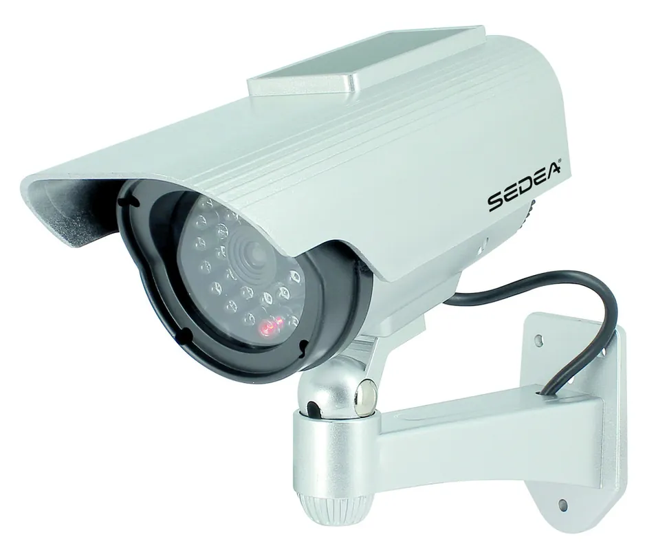 Offre Du Jour Caméra de surveillance factice avec panneau solaire extérieure SEDEA
