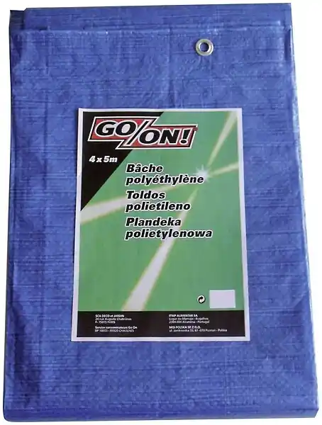 Bâche de protection polyéthylène - Bleu - 70g/m² - L.3xl.2m GO/ON Offre Exclusive