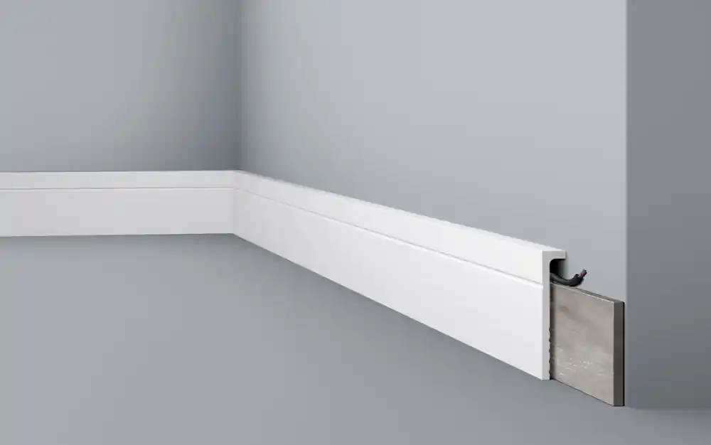 Surplinthe polymère HDPS CBC2 - 110 x 22 x 2000 mm - DECOFLAIR Livraison Express