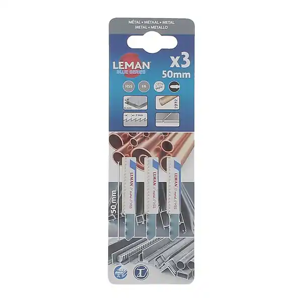 Lame scie sauteuse HSS lot 3 - Coupe métaux non-ferreux LEMAN Commande En Gros