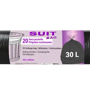 Réduction Sac poubelle poignée coulissante 30L SUIT BAG