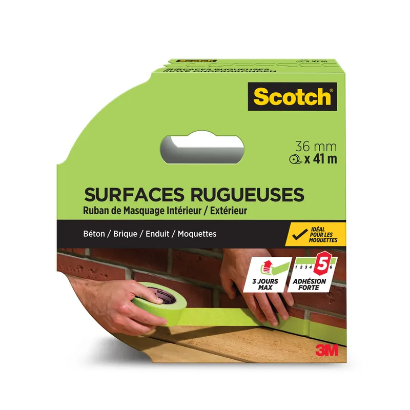 Commander Maintenant Ruban de masquage pour surfaces rugueuses 41mX36mm SCOTCH