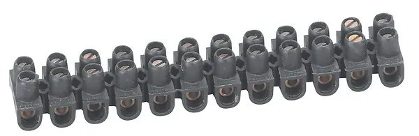 Commander Vite Borne de raccordement Nylbloc 12 plots 2,5mm² - Noir - 24A LEGRAND