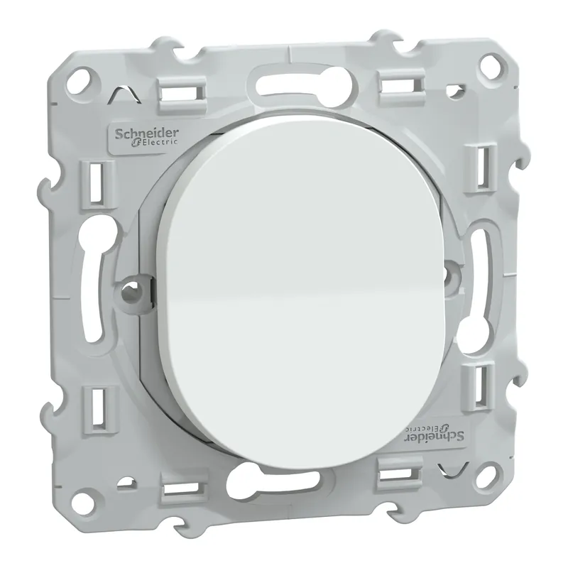 Commander Maintenant Bouton poussoir blanc - Ovalis SCHNEIDER ELECTRIC