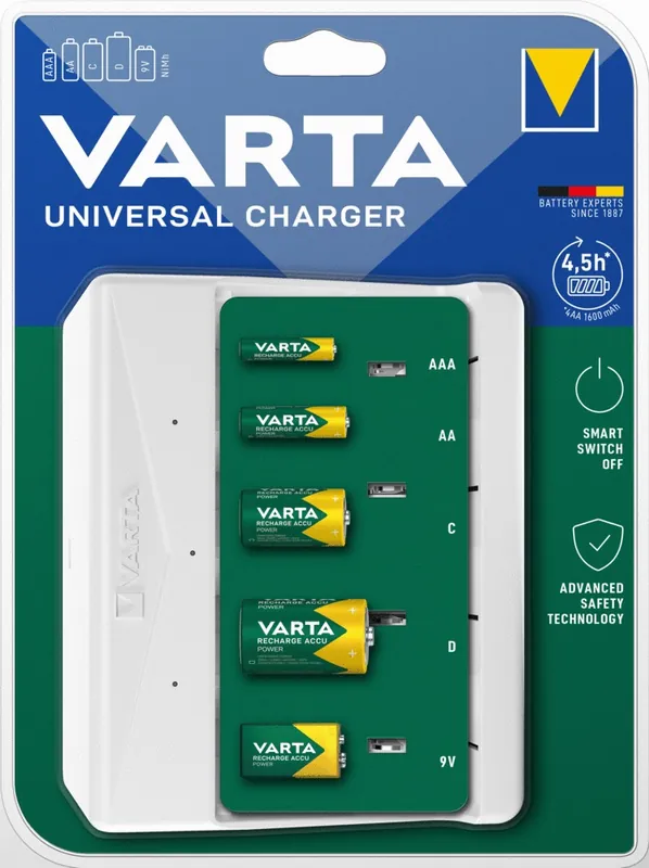 Petit Prix Chargeur de piles universel sans accumulateur VARTA