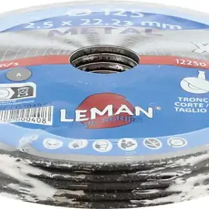Disque à tronçonner métal 125mm - Lot de 5 LEMAN Marque