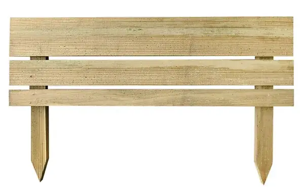 Bordure de jardin NOVA en pin - Bois naturel - L.80xH.30cm CERLAND Certifié