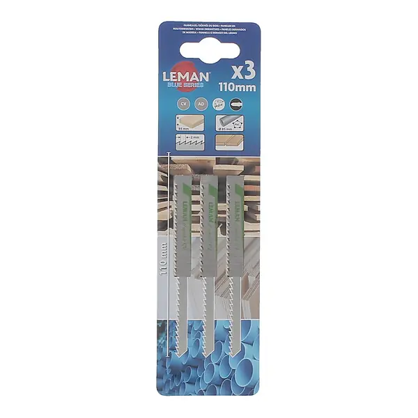Meilleure Vente Lame scie sauteuse 3 pièces - 110mm - CV - Coupe fine LEMAN