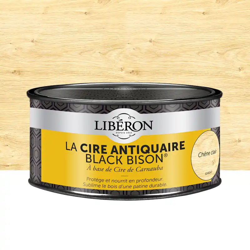 Cire antiquaire en pâte "Black Bison" chêne clair 500 ml LIBERON Acheter Direct