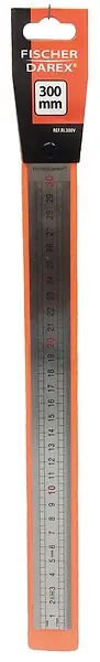 Réglet inox 300mm - Acier inox - Graduationmm FISCHER DAREX Retour Gratuit