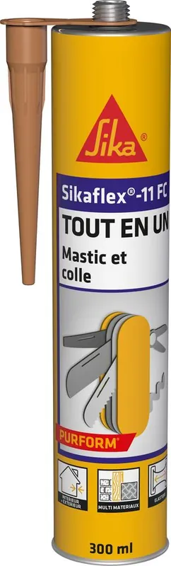 Mastic Colle Polyuréthane Sikaflex 11 FC Purform Beige 300 ml SIKA Certifié