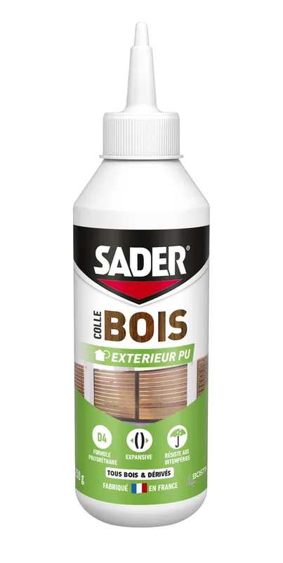 Expédié Aujourd'hui Colle bois extérieur PU 250 g SADER