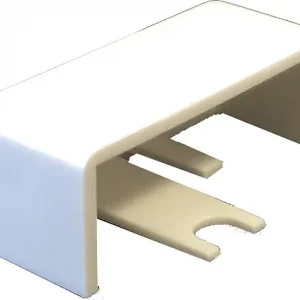Satisfait Ou Remboursé Embouts pour goulotte 20x10mm - Blanc - Lot de 4 ELECTRALINE