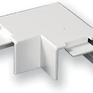 Haute Qualité Angle plat acier pour moulure électrique - Blanc - 30x10mm ELECTRALINE