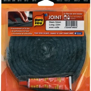 Joint fibre verre diamètre 12 mm L 2,5 m PYROFEU Offre Exclusive