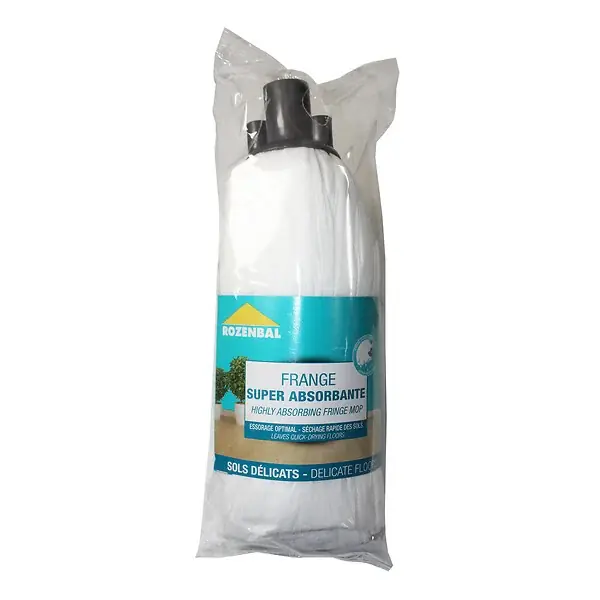 Frange lave-sols viscose ROZENBAL Céleste Blanc Expédié Aujourd'hui