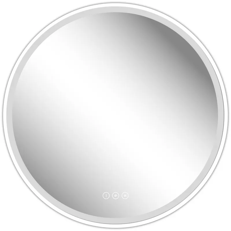 Miroir rond lumineux D.90 cm Swann White MP GLASS Soldes