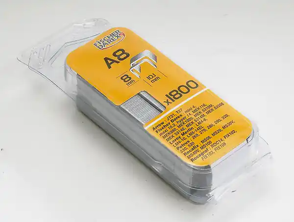 Solde Agrafes type A galvanisées 6mm - 1800 pièces FISCHER DAREX