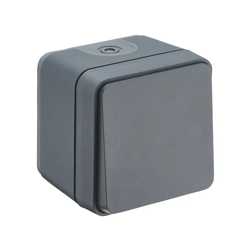 Dernier Modèle Poussoir étanche IP55 anthracite Cyklone DEBFLEX
