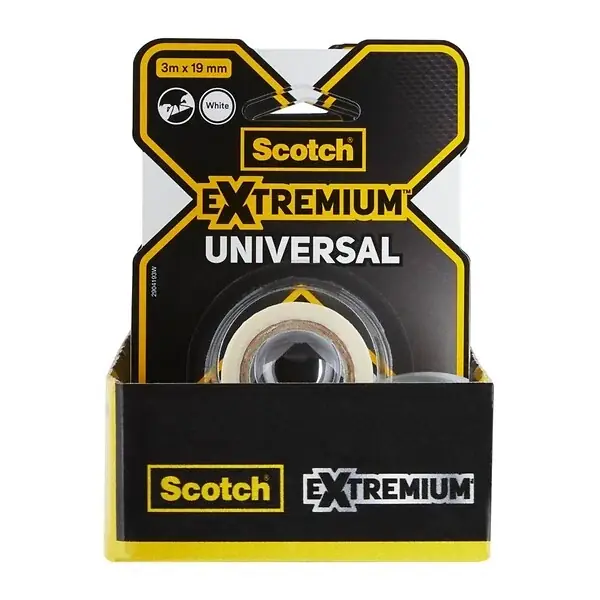 Bon Plan Ruban adhésif toilé - Polyéthylène - Blanc - 3m x 19mm 3M SCOTCH