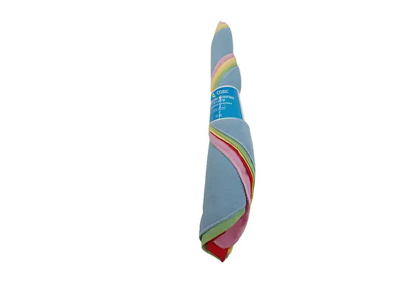 Lot de 5 lavettes microfibre multicolores - 35x35cm COBIC Offre Du Jour