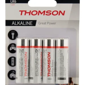 Haute Qualité Lot de 8 piles alcalines AA ou LR06 - THOMSON