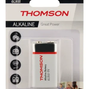 Jusqu'à Épuisement Des Stocks Piles alcalines 9V ou 6LR61 THOMSON