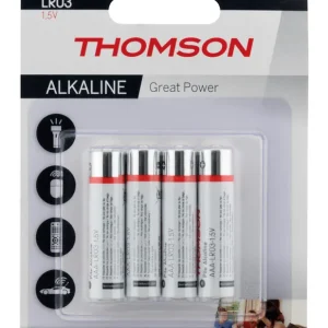 Remise Lot de 4 piles alcalines AAA ou LR03 - THOMSON
