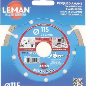 Solde Disque diamant segments maçonnerie 115mm - HT7 - 22,23mm LEMAN