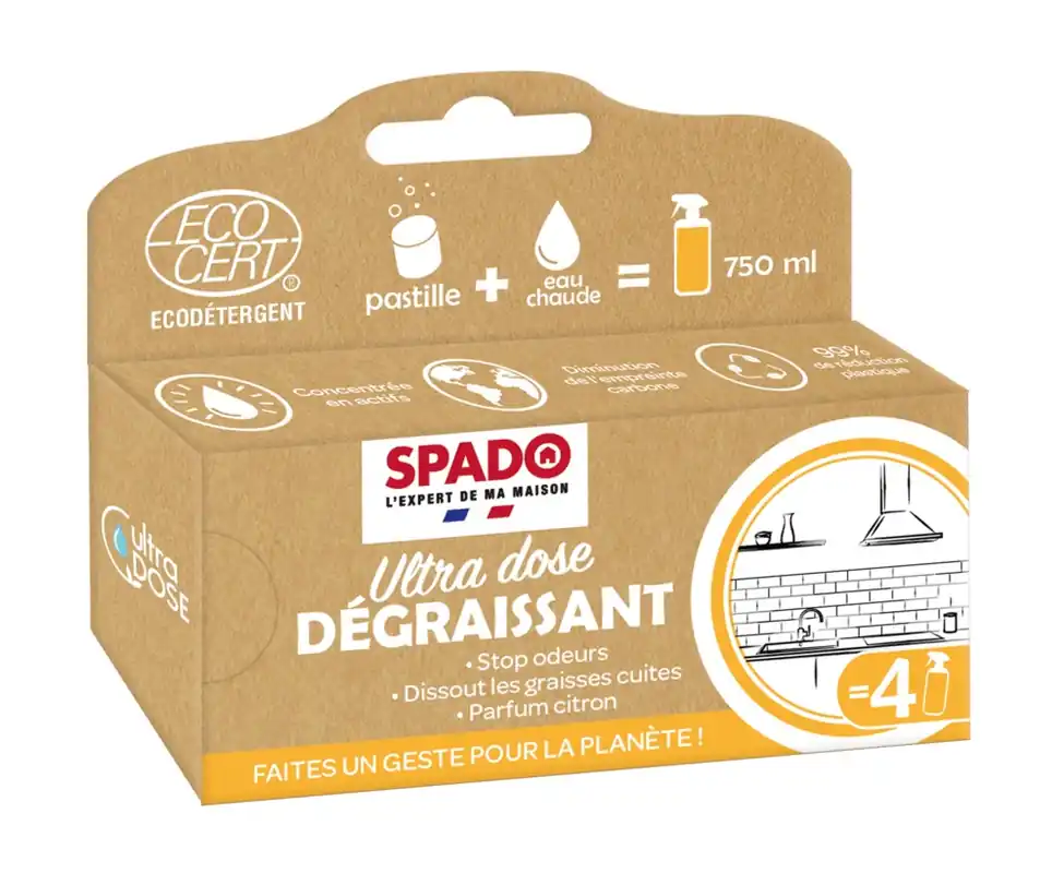 Satisfait Ou Remboursé Étui de 4 pastilles ultra dose dégraissant SPADO
