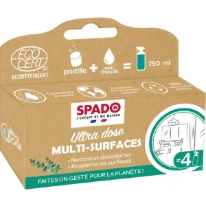 Étui de 4 pastilles ultra dose multi-surfaces SPADO Top Vente