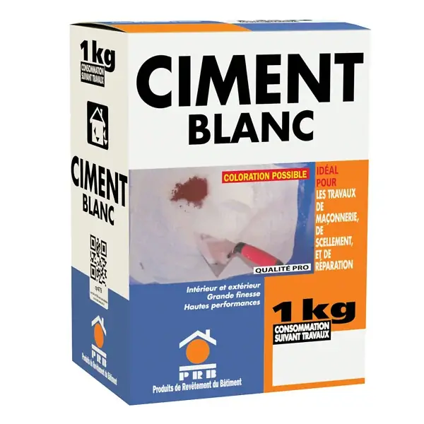 Acheter En Ligne Ciment blanc - Sac 1kg - CP 52,5 CEM I PRB