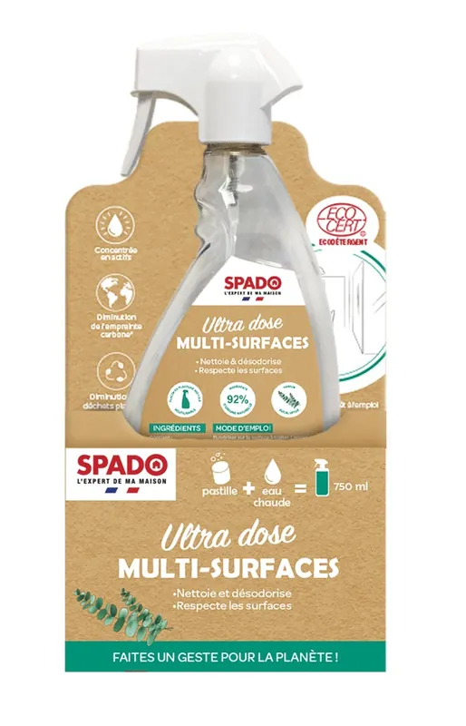 KIT pulvérisateur + recharge multi-surfaces SPADO Quantité Limitée