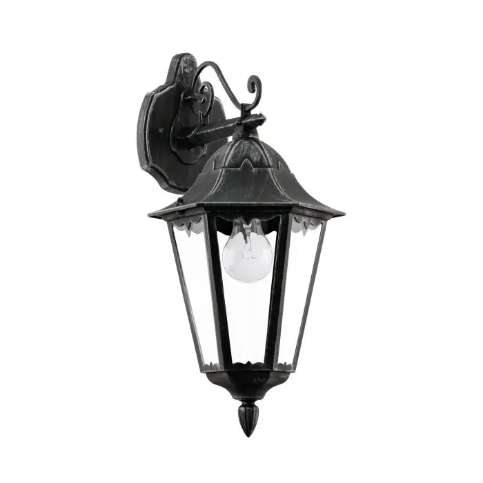 Applique extérieur descendante E27 Navedo noir IP44 60W - EGLO Remise