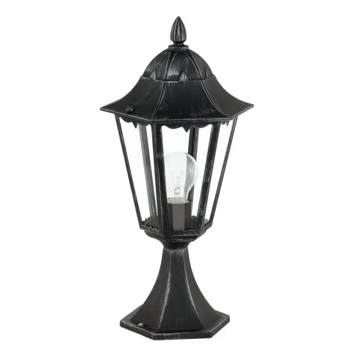 Borne extérieur E27 47cm Navedo noir IP44 60W - EGLO Livraison Express